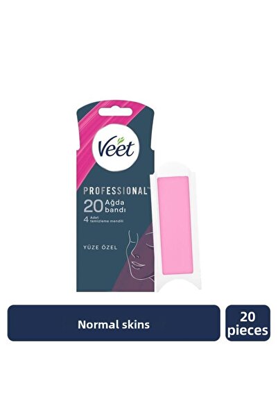 Veet Επαγγελματικές Ταινίες Αποτρίχωσης Προσώπου για Κανονικό Δέρμα 20 Τεμάχια