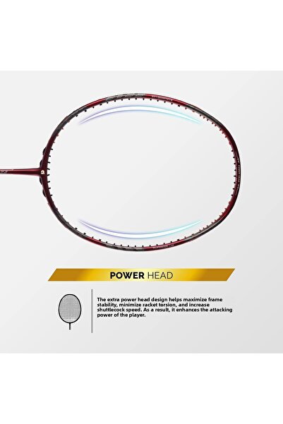 Apacs Z-ziggler Unstrung Badminton Racket | Red | Graphite | 87g | Max String Tension: 38lbs