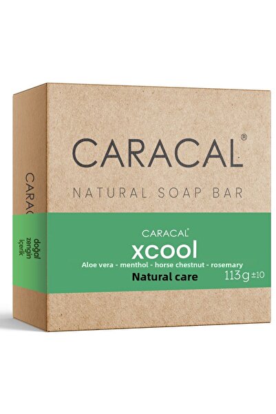 caracal صابون طبيعي مصنوع يدويًا بالصبار والمنثول وقشر حصان البحر وثمرة الورد...