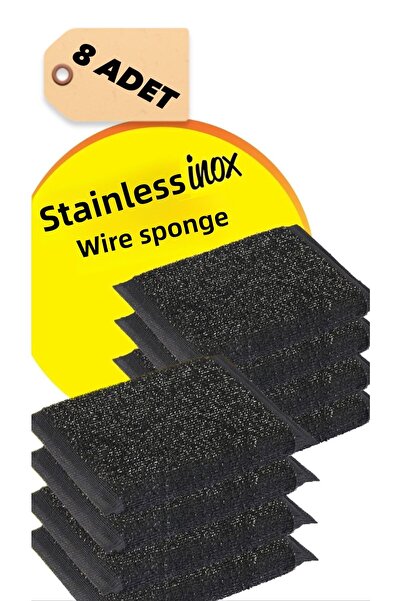 Parex 8 bucăți burete de spălat vase din sârmă inox