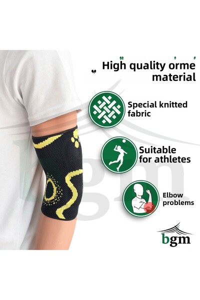 bgm Tennis Knitted Elbow Brace - Epicondylitis Band, Orthopedic Elbow Brace