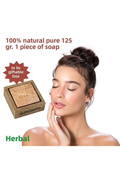 bitkiselce Sidr Soap Es-Sidre Sidir -Natural Therapy-Skin and Hair Care Produced with Traditional Methods 125 Gr.