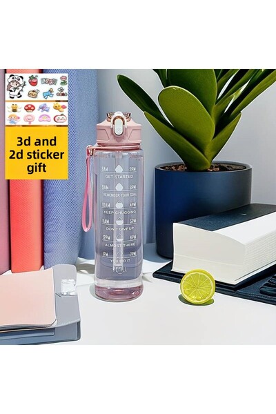 Duffa زجاجة مياه تريتان رياضية للمدرسة - تحفيزية، خالية من مادة BPA وزجاجة مياه