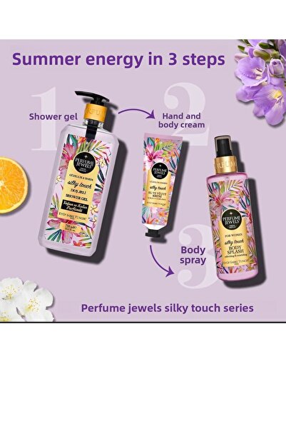 Eyüp Sabri Tuncer سلسلة آيوب صبري تونجر سيلكي تاتش (جل استحمام، بخاخ للجسم وك...