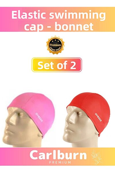 Carlburn Cască de înot din silicon impermeabilă - Cască pentru piscină și mar...