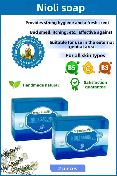 Organicsun 140 Gr x 2 Natural Nioli Soap - Anti-bad Smell and Itching
