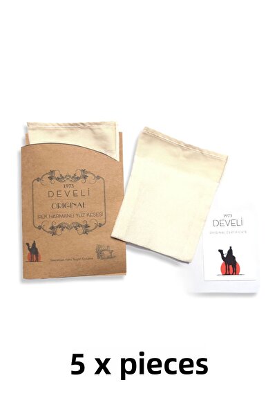 Develi (5 قطع) مقشر الوجه الصغير الممزوج بالحرير الطبيعي لعام 1973