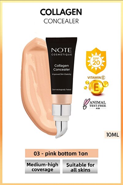 NOTE Collagen Concealer Spf 20 - Collagen Containing, Under-Eye Concealer, 03...