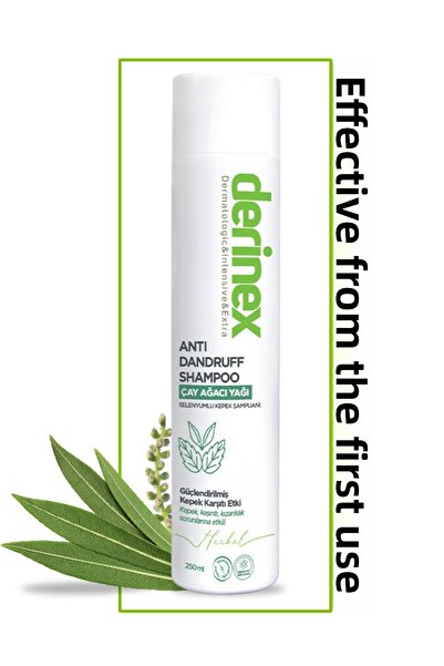 derinex 250 مل شجرة الشاي المضادة للصدمات - شامبو مضاد للقشرة مع السيلينيوم