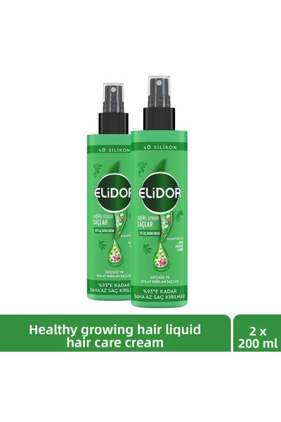 Elidor Superblend Liquid Hair Care Cream Healthy Growing Hair Biotin Argan Oi...
