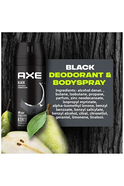 Axe 6 Pack Men's Deodorant Spray Black 150 ml