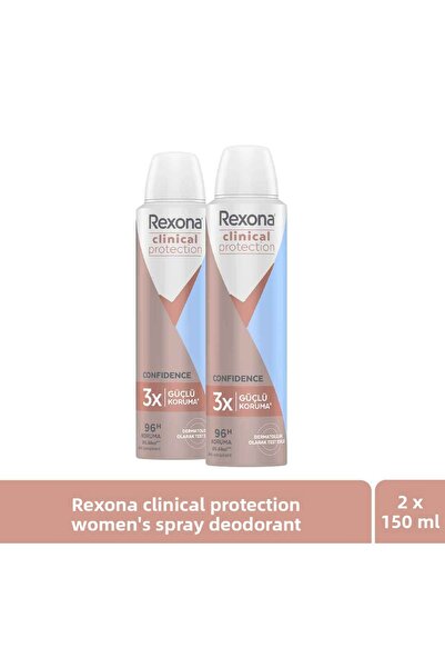 Rexona Clinical Protection Kadın Sprey Deodorant Confidence 96 Saat Koruma 15...