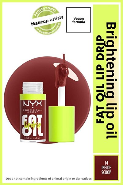 NYX Professional Makeup Fat Oil Lip Drip Gloss Lip Oil - Inside Scoop
