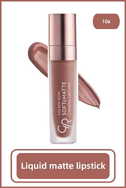 Golden Rose Soft & Matte Creamy Lipcolor No: 106 Milky Coffee - Likit Mat Ruj