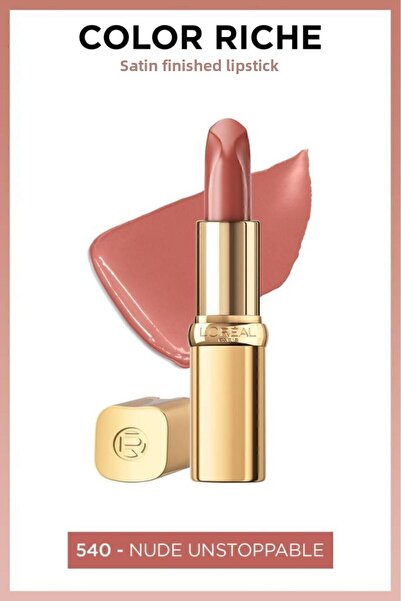 L'Oreal Paris أحمر شفاه كولور ريتش ساتان - 540 نيود أنستوبابل