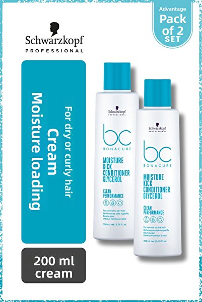 Bonacure Bc Clean Moisture Loading Cream - 200ml X 2 Pcs, for Dry & Curly Hair