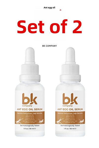 BK COMPANY Set of 2 Ant Egg Oil Hair Reducing Depilatory Moisturizing Serum