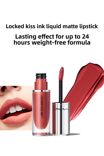 M.A.C أحمر شفاه سائل غير لامع بقفل 24 ساعة - Mull It Over & Over - 4 مل -7736...