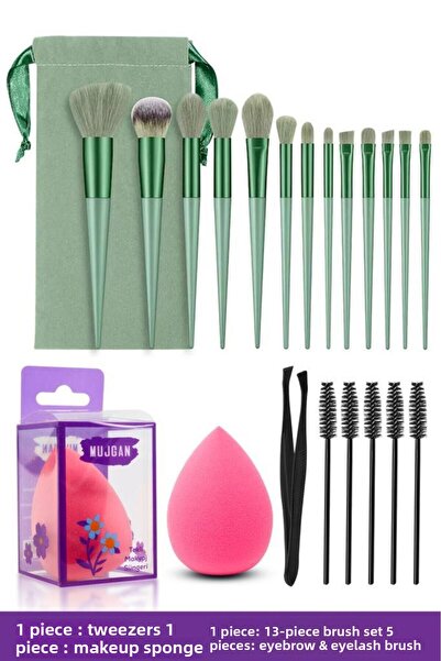 MUJGAN Set de pensule de machiaj și accesorii - Soluții profesionale de frumusețe