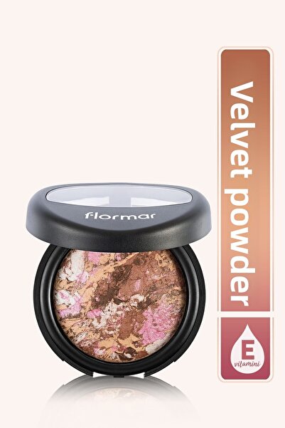 Flormar مسحوق - مسحوق مخبوز رخام بيج ذهبي رقم: 22