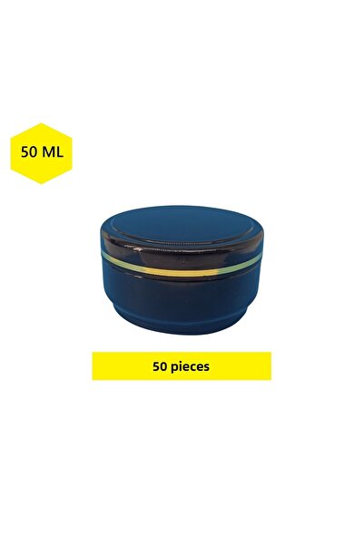 demethome Cutie goală pentru pomadă-cremă-cosmetice 50 ml Borcan de cremă din plastic 50 cc 1-5-10-25-50-100-250 bucăți opționale