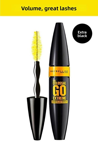 Maybelline New York ماسكارا سوداء مكثفة كولوسال جو اكستريم فولوم اكسبريس ماسكارا