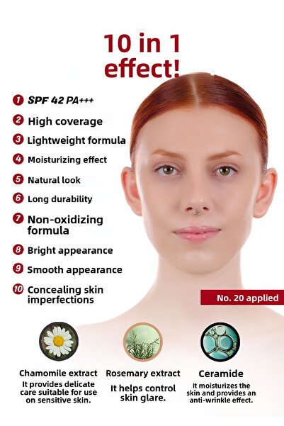 Missha Multifunctional m Perfect Cover Bb Cream Ex Spf42 Pa+++ No.20 with Excellent Coverage (20ml)