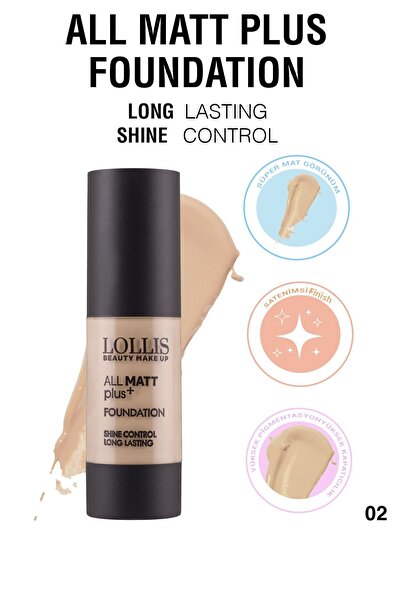 Lollis All Mat Plus Foundation 02 / All Mat Plus Foundation Color No:02 Light...