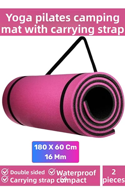 Wintoup Специална двустранна неплъзгаща се изтриваема постелка за йога, медит...