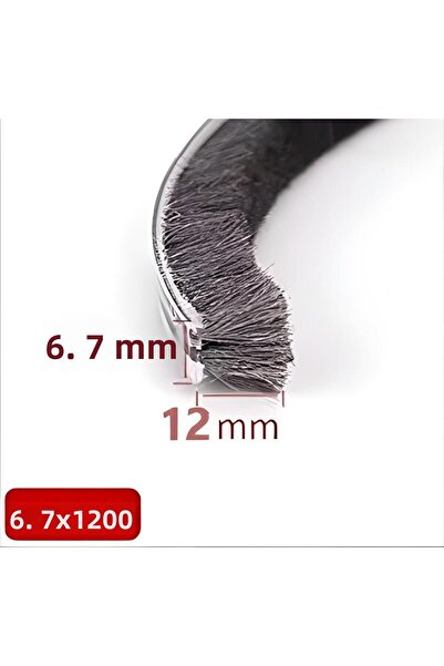 BABAWİCK بلكونة زجاجية، فتيل باب منزلق، قاعدة فتيل شعيرات 6.7 مم، ارتفاع 12 مم، طول 10 متر 67x1200