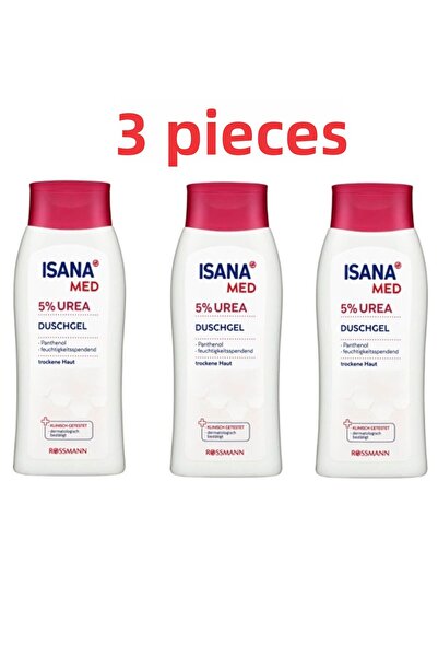 ISANA Med Shower Gel 5% Urea Moisturizer 250ml 3 PCS