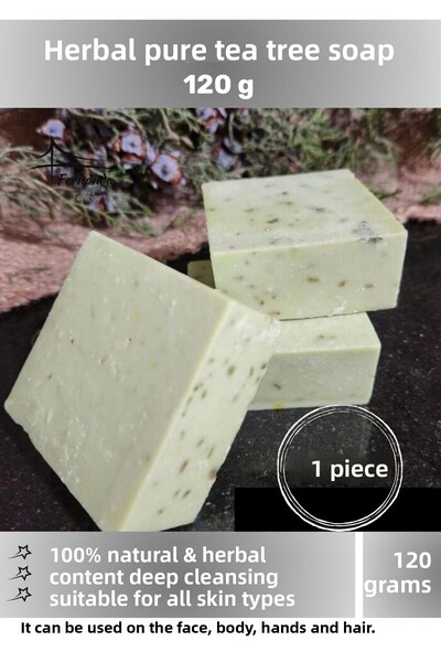 Fernanda Luxury 100% Natural Organic Tea Tree Soap Hand Face Hair Body Skin Original Herbal 120 g - 1 Piece