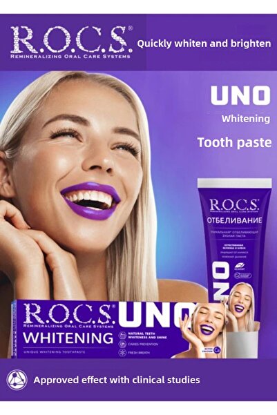 ROCS DİŞ معجون أسنان R.o.c.s Uno للتبييض السريع 74 جم