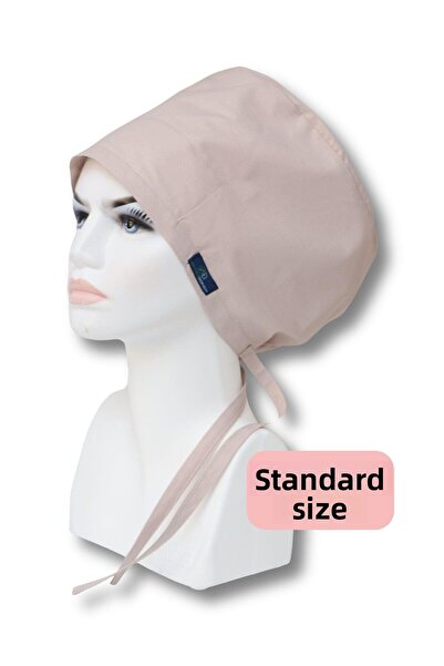 doktorbonem مقاس قياسي من فرو المنك بلون واحد، قبعة جراحية للطبيب والممرضة وا...