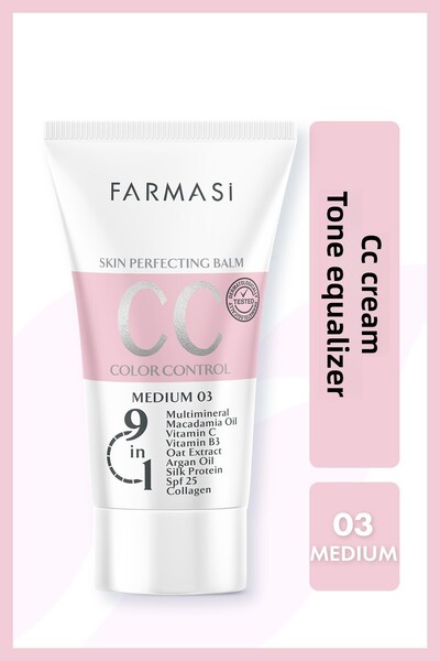 Farmasi Cc Cream Medium 03 - Medium 50 g Cream Colored Stylish Trousers