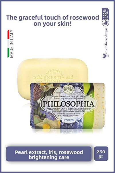 Nesti Dante صابون صلب كريم فلوفياليا 250 جرام |   مُنير ومرطب |   خلاصة اللؤلؤ، القزحية، الورد