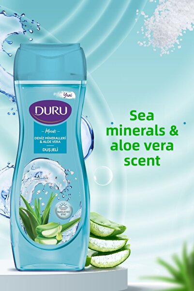 Duru Moods Sea Minerals&Aloe Vera + Lavender & Jasmine Shower Gel 4X450 ml