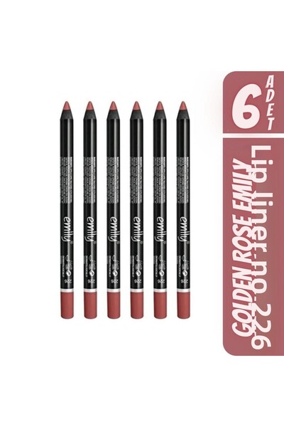Golden Rose Emily Lip Liner No 226 X 6 Pieces