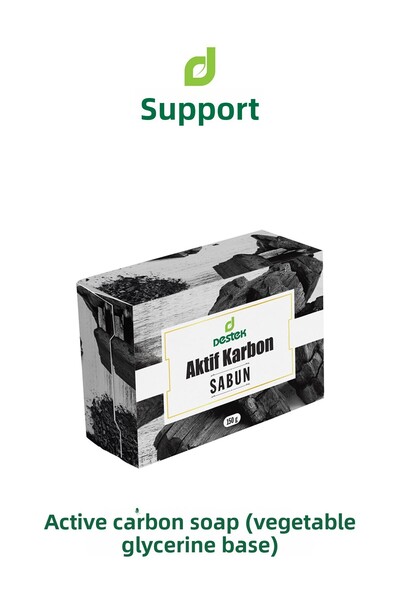 Destek 150 جرام صابون الكربون المنشط