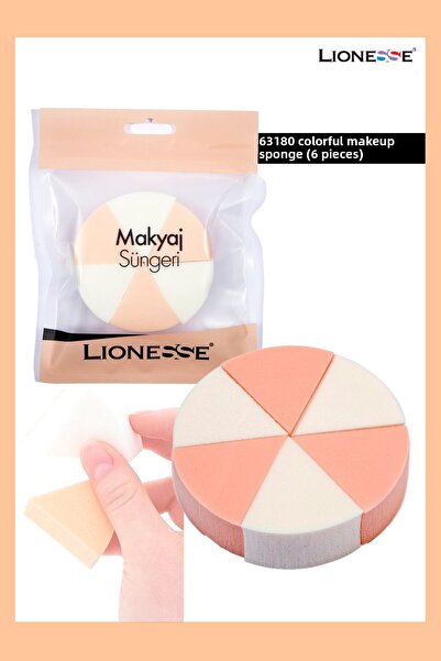 Lionesse Latex 6-Piece Makeup Sponge 63180