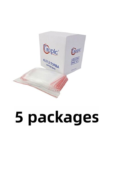 Tropic 5 عبوات من أكياس زيبلوك مقاس 6×7 – 2000