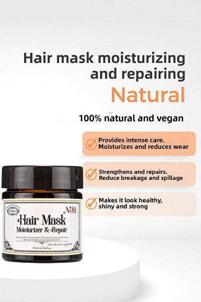 Rosece قناع الشعر |   شعر مصبوغ طبيعي 100% ومضاد للكسر والعناية المركزة |   1...