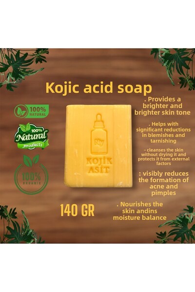 MaxCleanGrosmar صابون حمض الكوجيك |   صابون حمض الكوجيك مع الكركم وقشر الليمو...