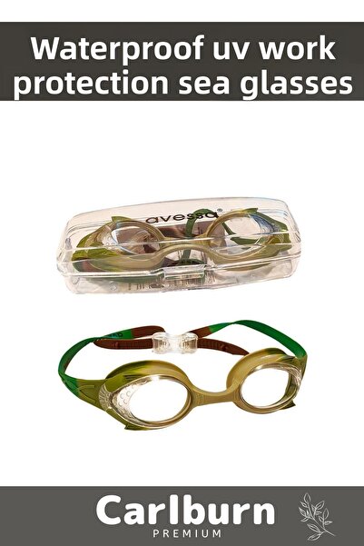 Carlburn Deluxe Silicone Plastic Children's Sea Goggles - Waterproof, UV Prot...