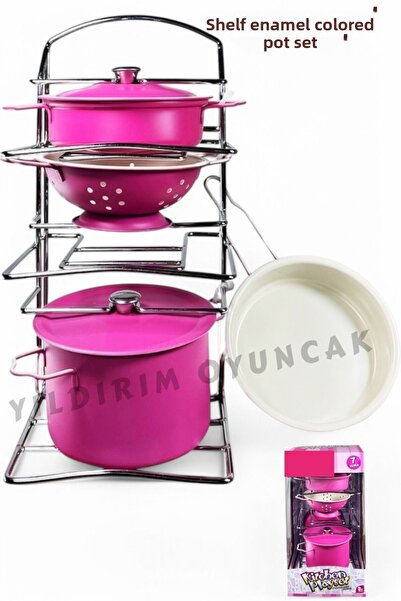 YILDIRIM OYUNCAK طقم أواني طهي للمطبخ مكون من 7 قطع - طقم ألعاب من الفولاذ ال...