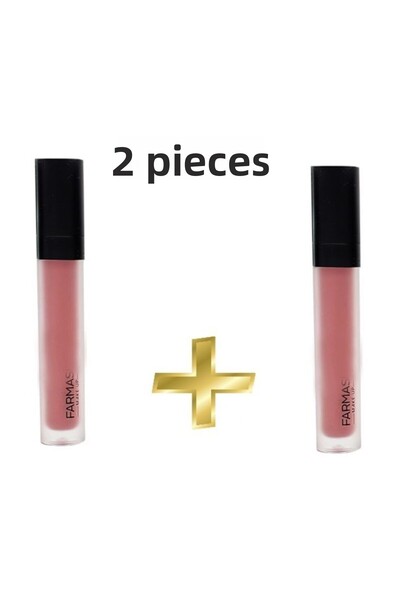 Farmasi (2 قطعة) أحمر شفاه سائل غير لامع 4 مل - 01 بني وردي