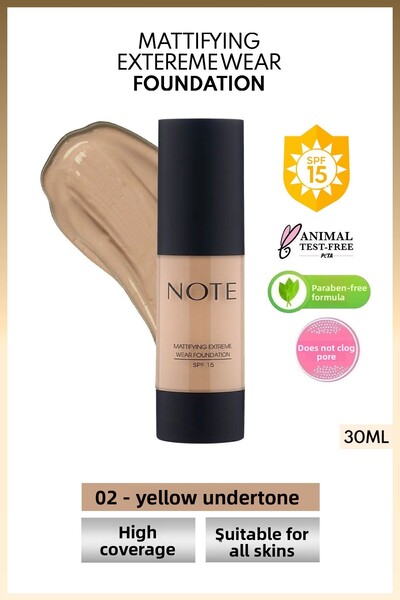 NOTE Spf 15 Mattifying Extreme Wear - Intensive Coverage, Bitus Matte Finish ...