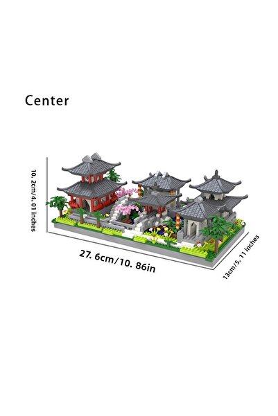Choice مركز دائرة سوتشو الصين مكعبات بناء مشهد بناء حديقة سوتشو لعبة تجميع الجسيمات الدقيقة