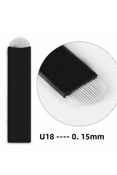 TuğbaÖz Kaş Merkezi إبرة شفرة Microblading 18 U 50 قطعة