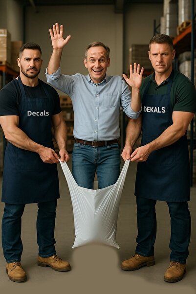 Dekals 10 أكياس لحمل اللحوم بسمك 35 × 60 سمك للغاية وبدون رائحة (تحمل 70 كجم)
